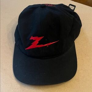 Zenith Black Hat with Red Logo